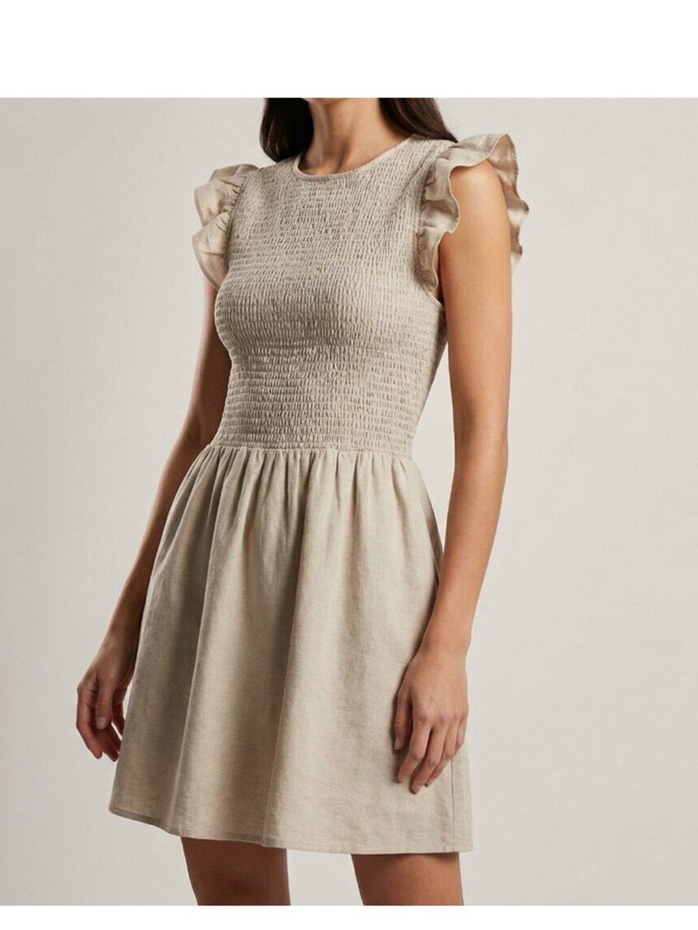 NWT REVOLVE English Factory Smocked
Ruffle Sleeve Dress NWT